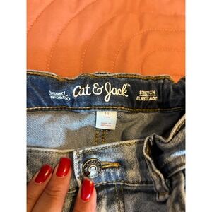 Cat & Jack Girls' Stretch Denim Jeans Size 14 Skinny Fit‎ High Rise Crop